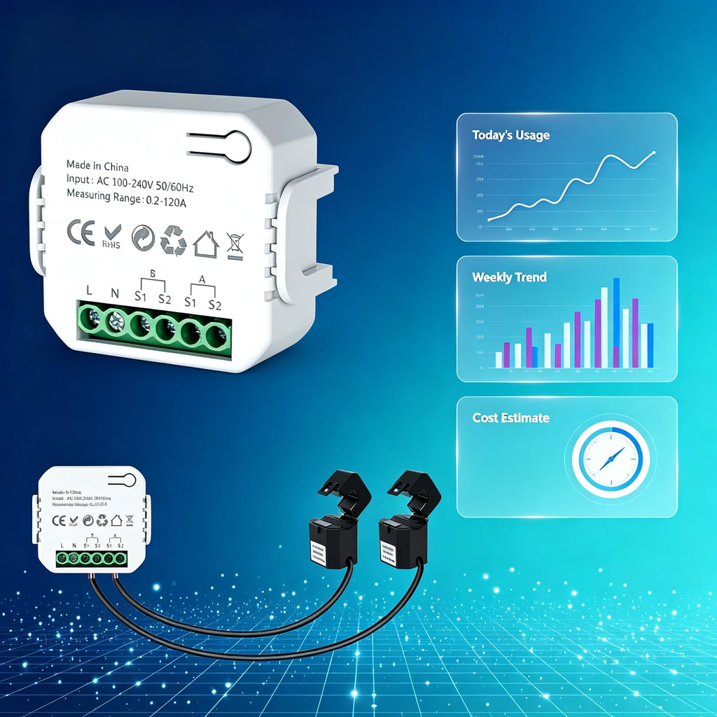 Smart Home Energy Monitor 2x120A Dual Channel U598965