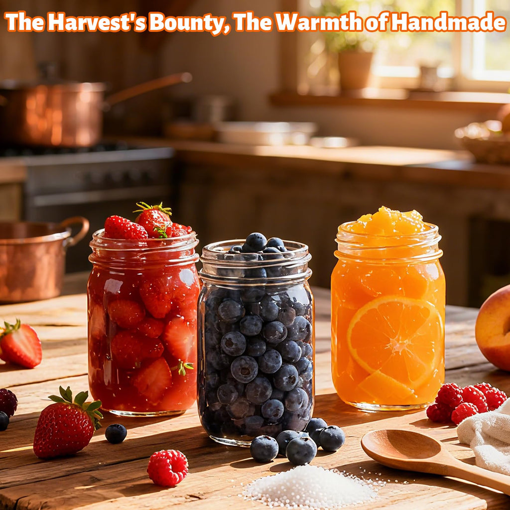 20 Pack 12oz Glass Mason Jars with Lids and Bands T4890