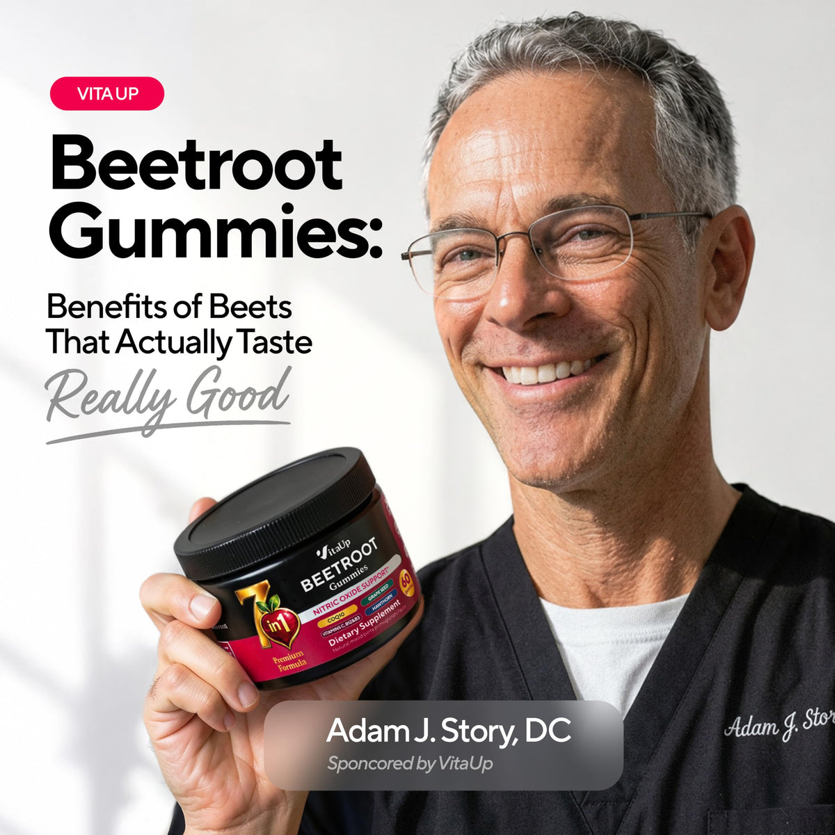 Beet Root Gummies with CoQ10, Grape Seed, Vitamin C, B12 & B3 N716033