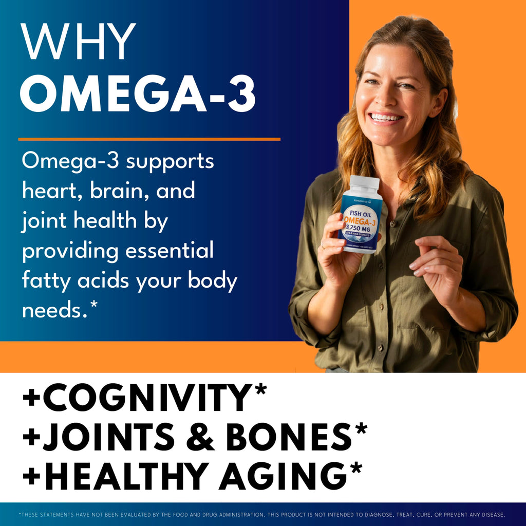 Omega 3 Fish Oil 3750 mg EPA & DHA 270 Count B977040