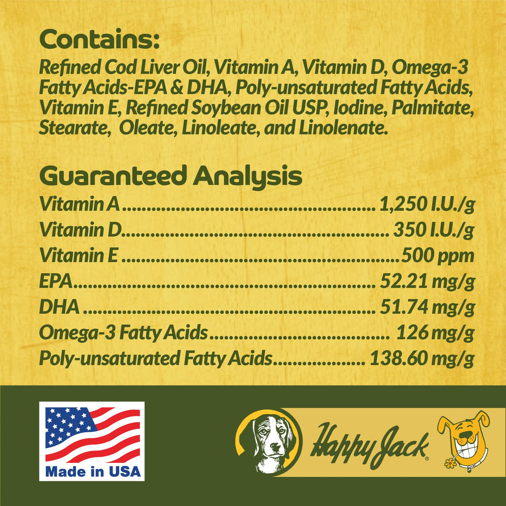Cod Liver Fish Oil for Dogs 16 oz R172