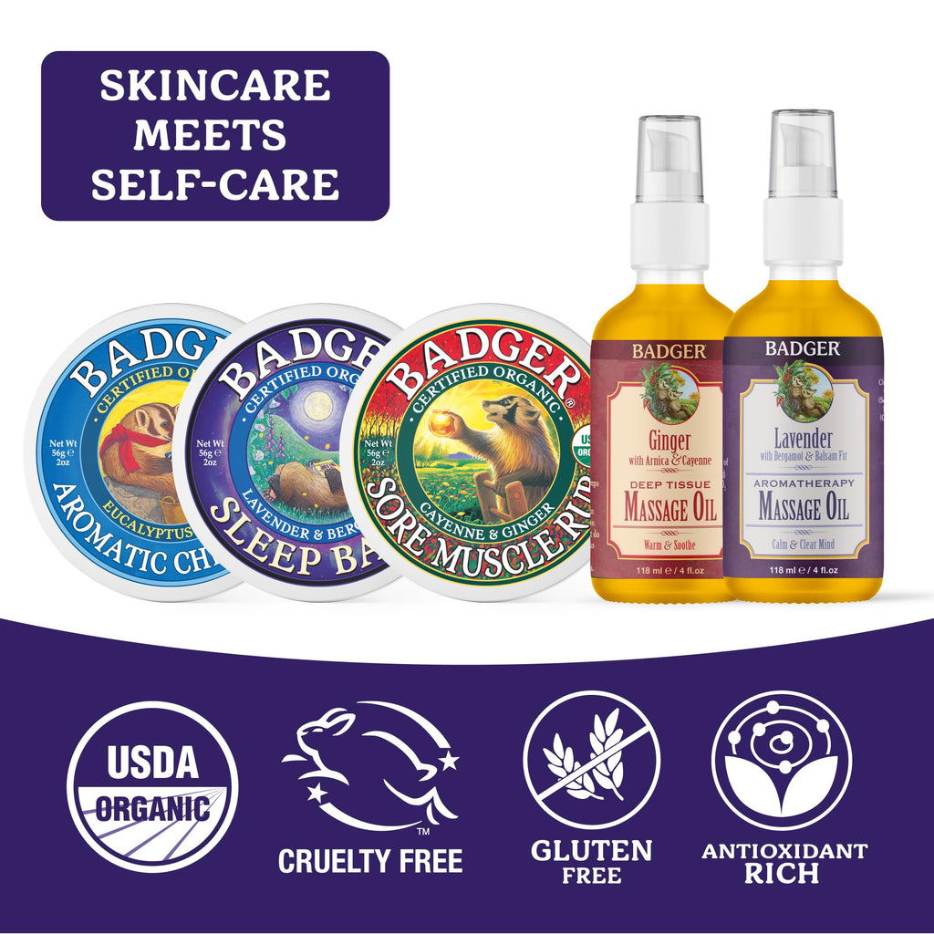 Organic Lavender Massage Oil 4 fl oz V9268