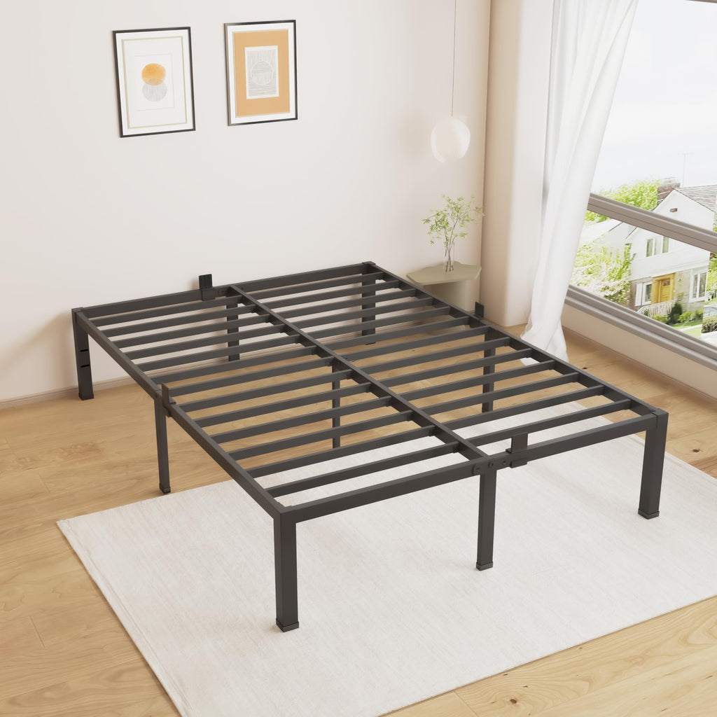 18 Inch King Size Black Metal Bed Frame M4155
