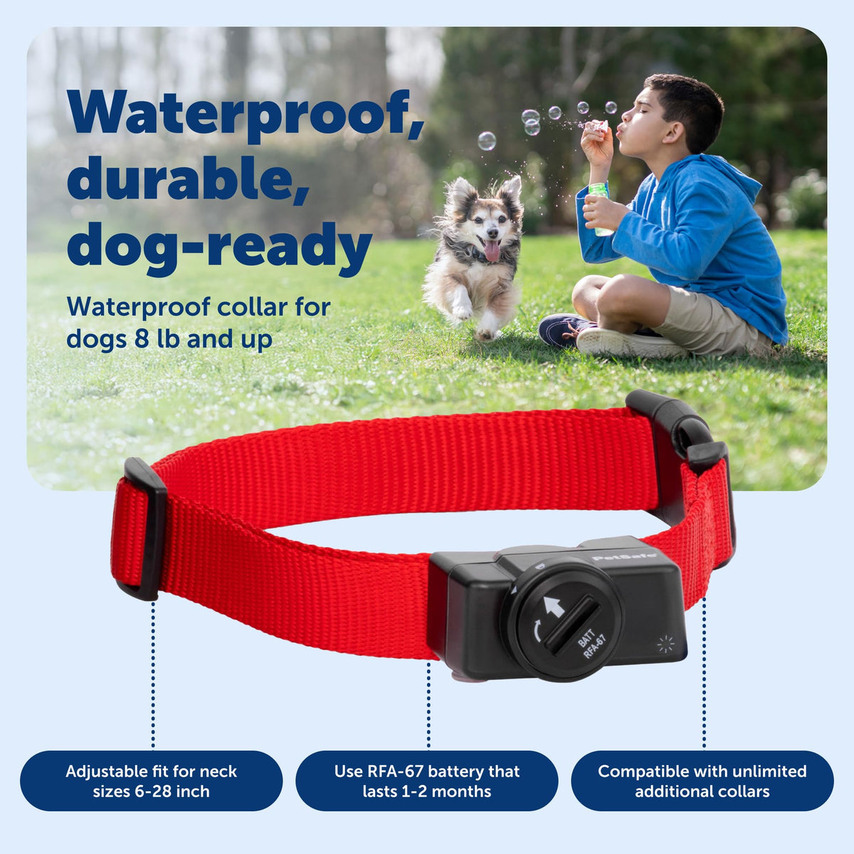Wireless Pet Containment System, 2 Dogs, Up to 1/2 Acre I890149
