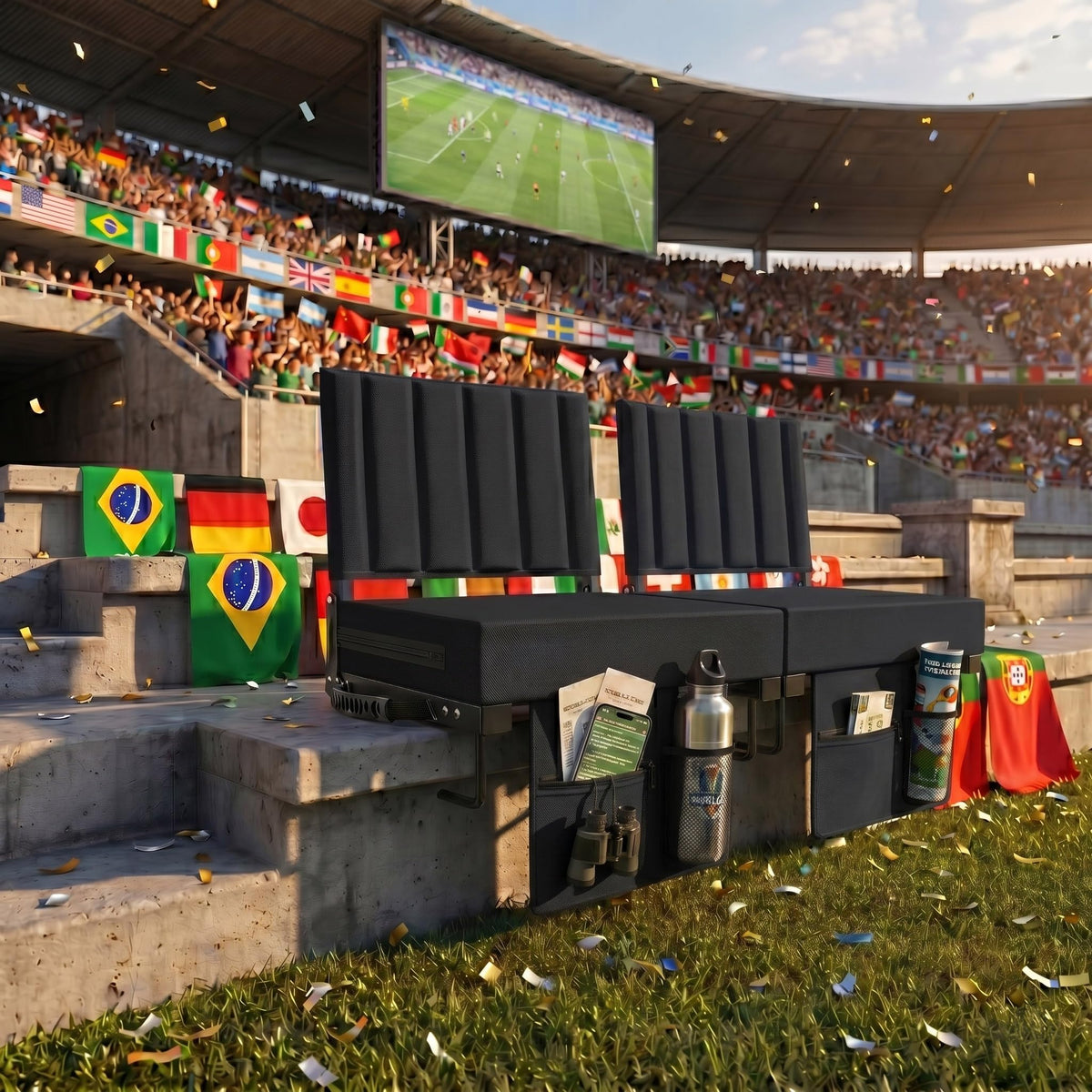 Portable Folding Stadium Seat with Back Support 2 Pack B24179