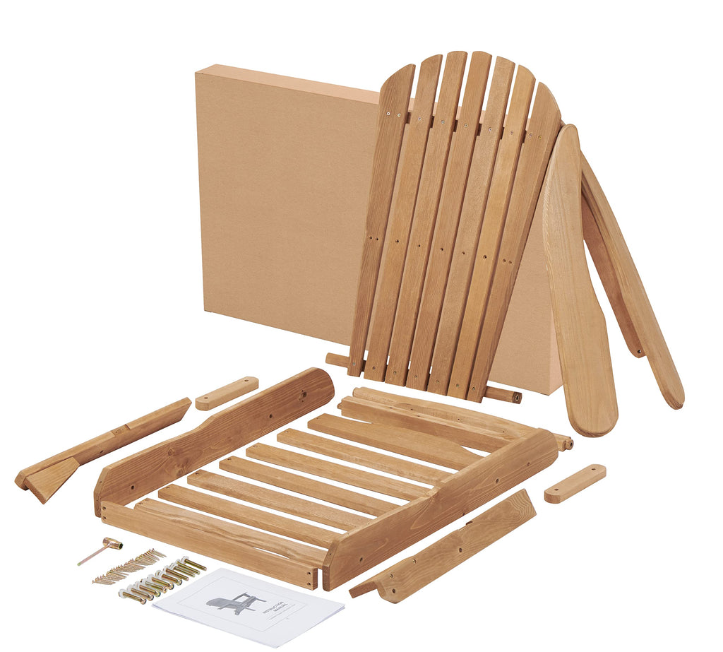 Cedar Folding Adirondack Chair Set of 2 T505986