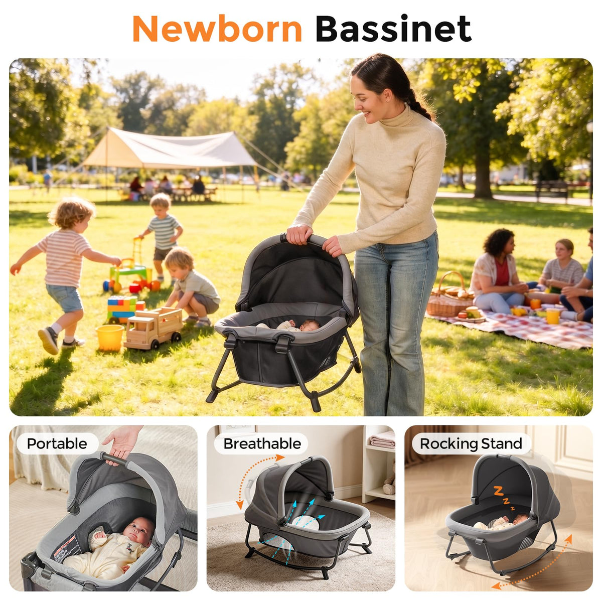 7 in 1 Pack and Play with Bassinet U51216