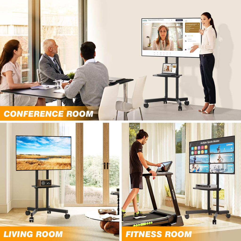 Mobile TV Stand with Wheels for 32-75 Inch TVs W740244