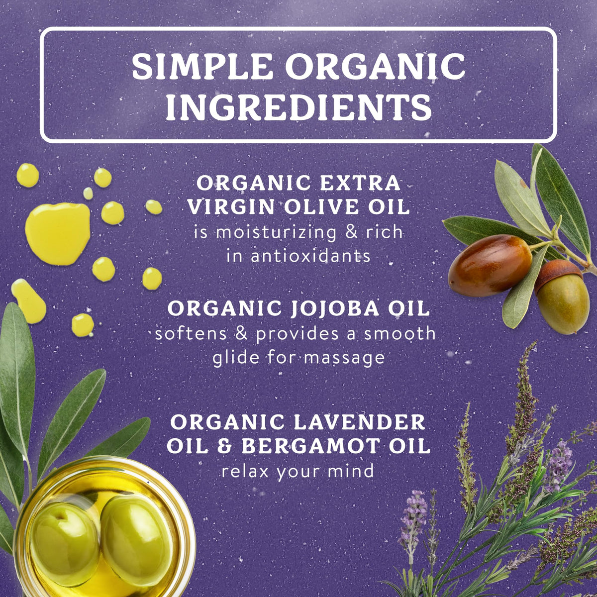 Organic Lavender Massage Oil 4 fl oz V9268