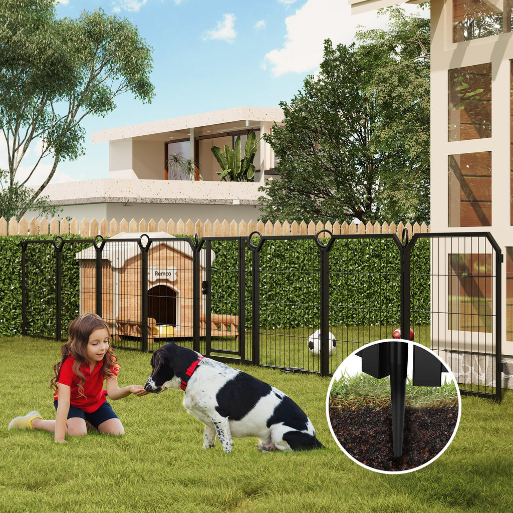 32 Inch 16 Panel Metal Dog Playpen D82212