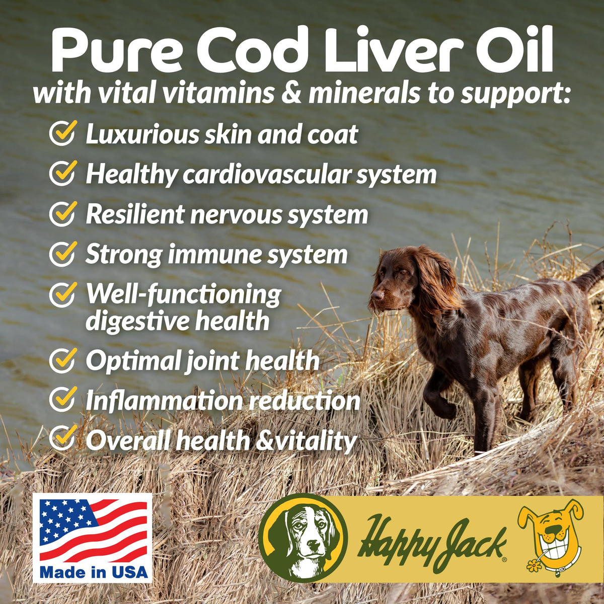 Cod Liver Fish Oil for Dogs 16 oz R172